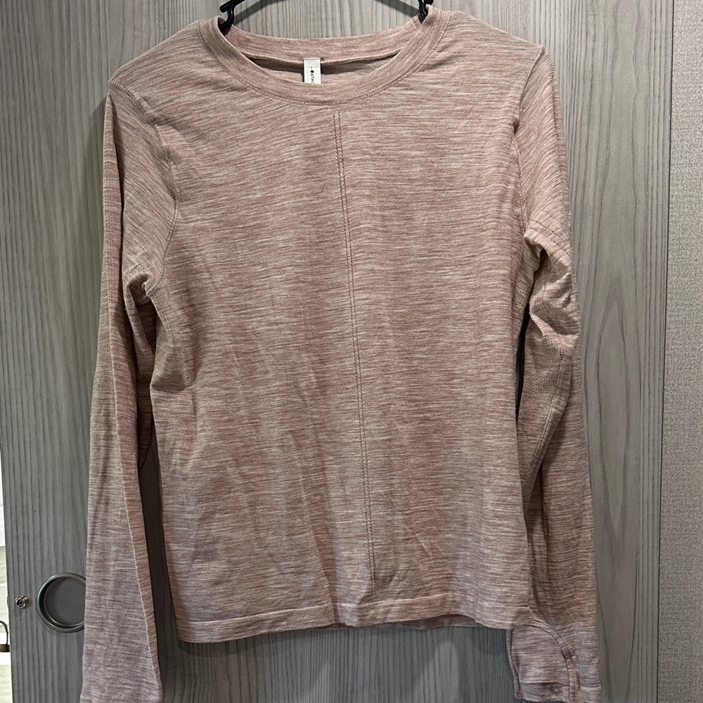 Athleta Women's Long Sleeve Tee - Light Pink